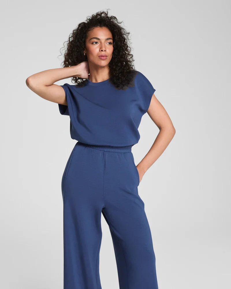 AirEssentials® Cap Sleeve Cinched Jumpsuit