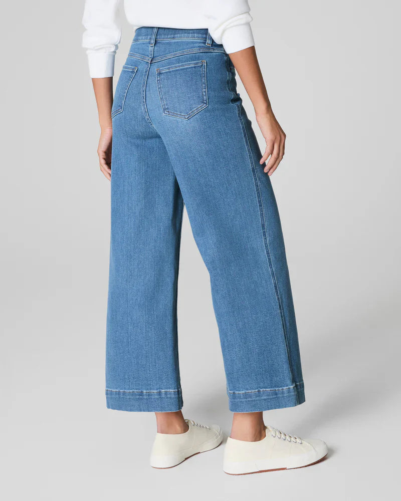 SPANXshape Cropped Wide Leg Jeans
