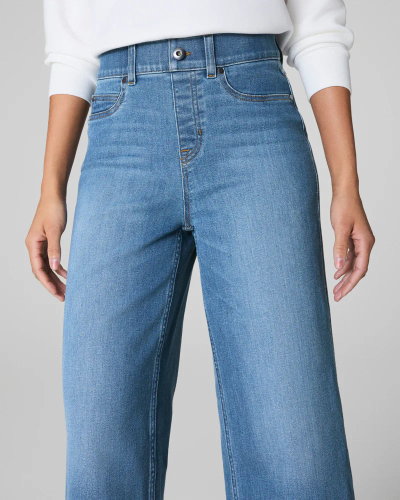 SPANXshape Cropped Wide Leg Jeans