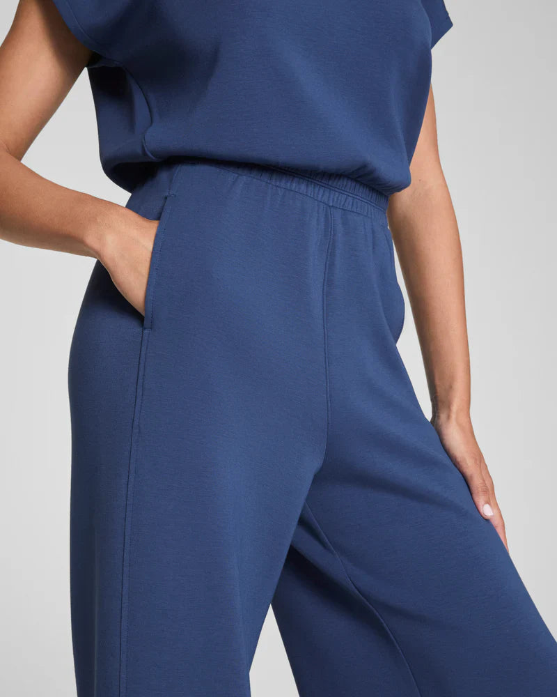 AirEssentials® Cap Sleeve Cinched Jumpsuit